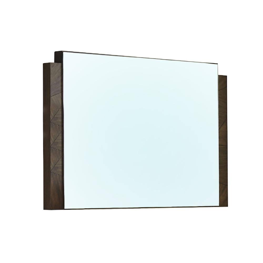 Benjara Modern Dee 40 In. W X 26 In. H Rectangular Wooden Frame Oat ...