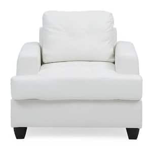 Sandridge White Upholstered Accent Chair