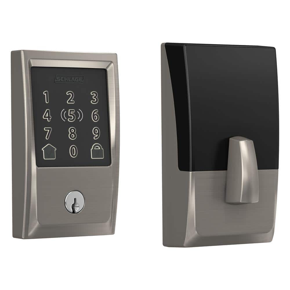 Schlage Century Satin Nickel Electronic Encode Plus Smart Wifi Deadbolt