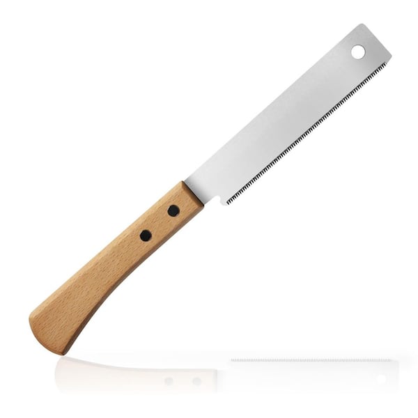 6.3 in. Flush Saw with Wood Handle, Flush Cut Trim Saw