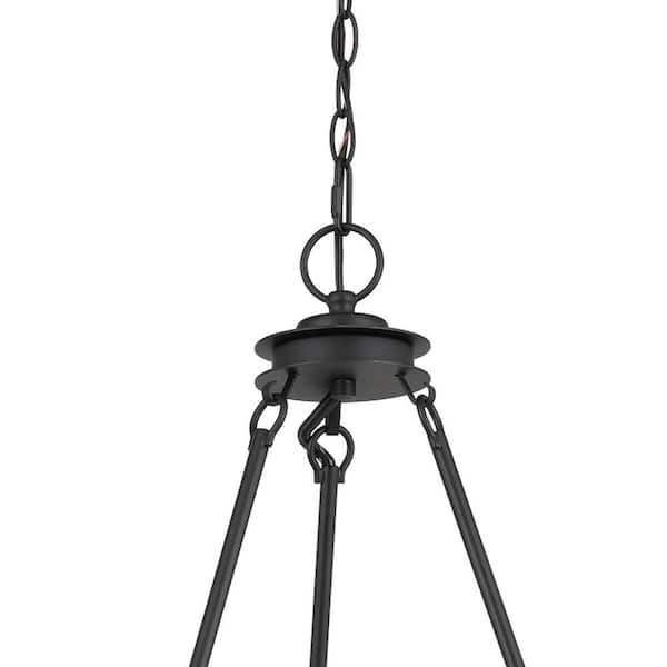 Luminosa 33 in. W 5-Light Black Finish Clear Glass