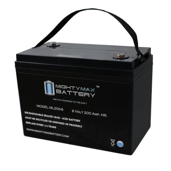 MIGHTY MAX BATTERY 6V 200AH SLA Battery Replacement for Cushman Shuttle 6