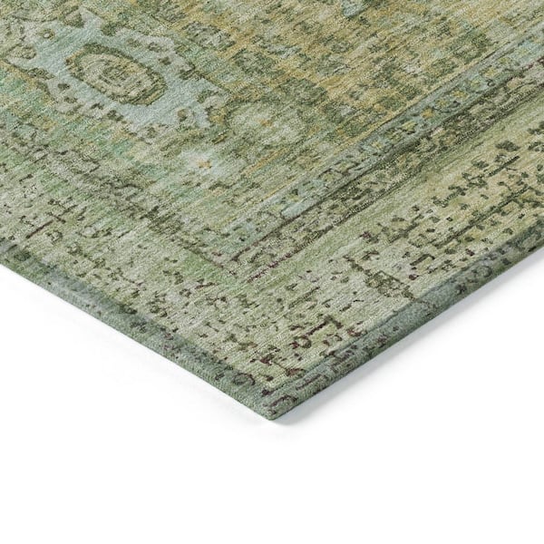 Chantille Machine Washable Indoor/Outdoor Abstract ACN1740 Sage 9 ft. x 12 ft. Area Rug