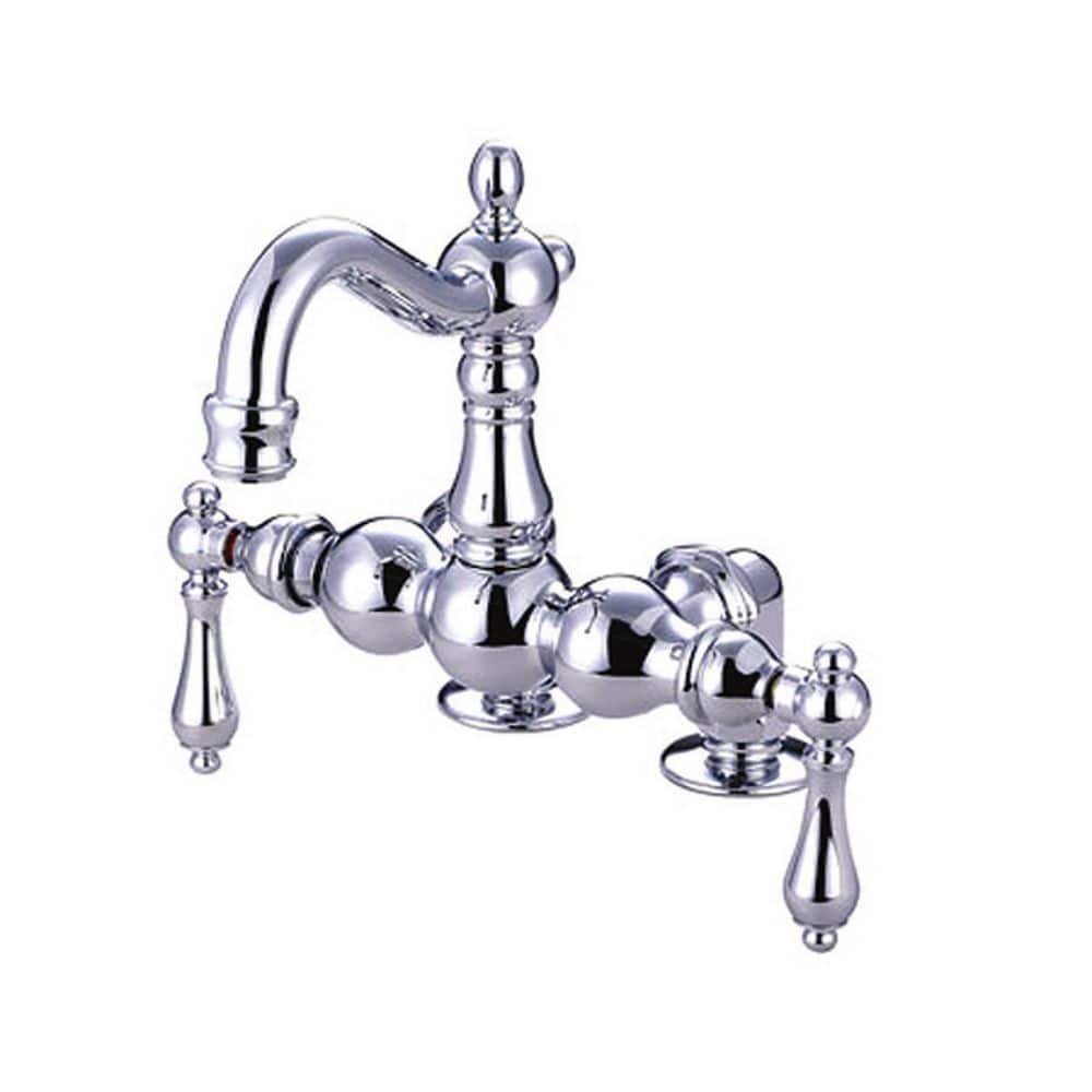 Kingston Brass Vintage 2Handle DeckMount Clawfoot Tub Faucets in