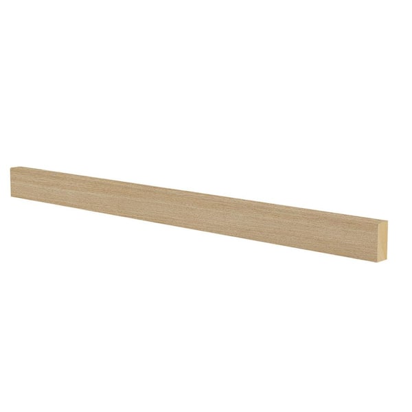 Home Decorators Collection Washington Franklin Hargrove 1.63 in. W x 0.75 in. D x 96 in. H in Vanguard Oak Shaker Light Rail Molding