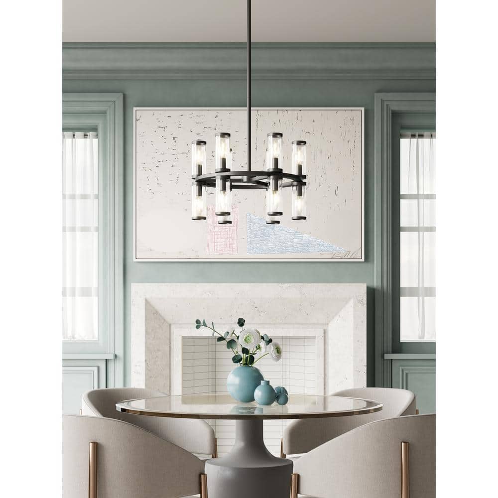 Revolve Urban Bronze 12-Light Wagon Wheel Crystal Chandelier