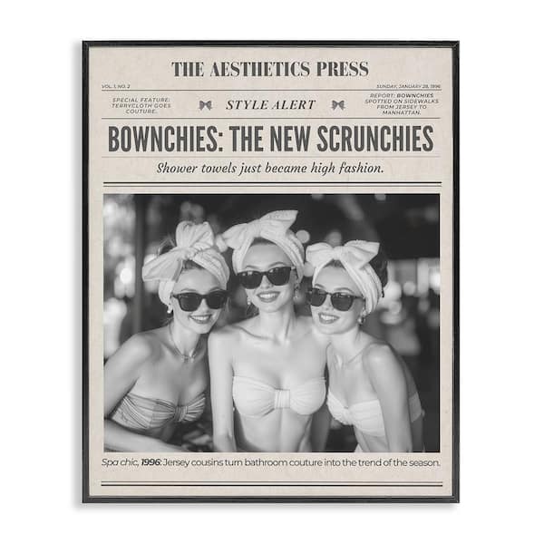 The Aesthetics Press Magazine by A Barefoot Stylist Black Framed Giclee Culture Art Print 20 in. x 16 in.