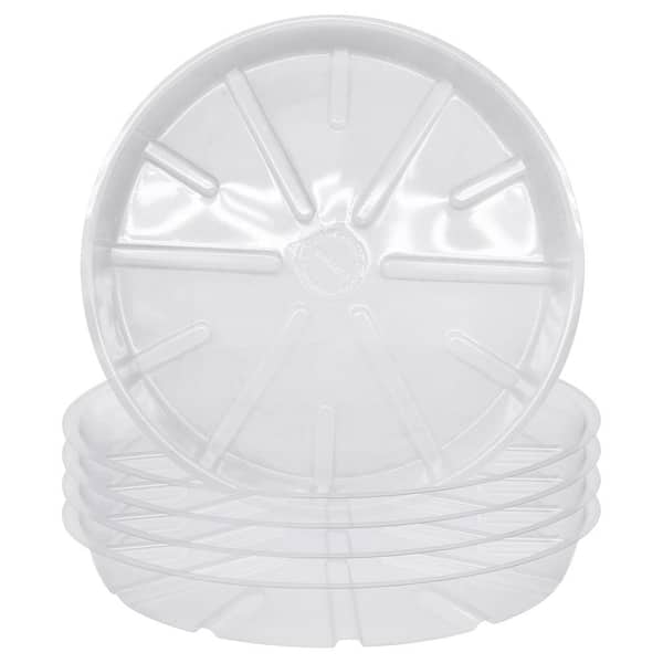 Arcadia Garden Products 12 in. Dia Clear Plastic Saucer (5-Pack)
