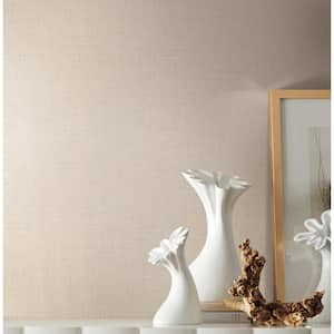 Ivory Gesso Weave Off-White Textured Non-pasted Vinyl Wallpaper