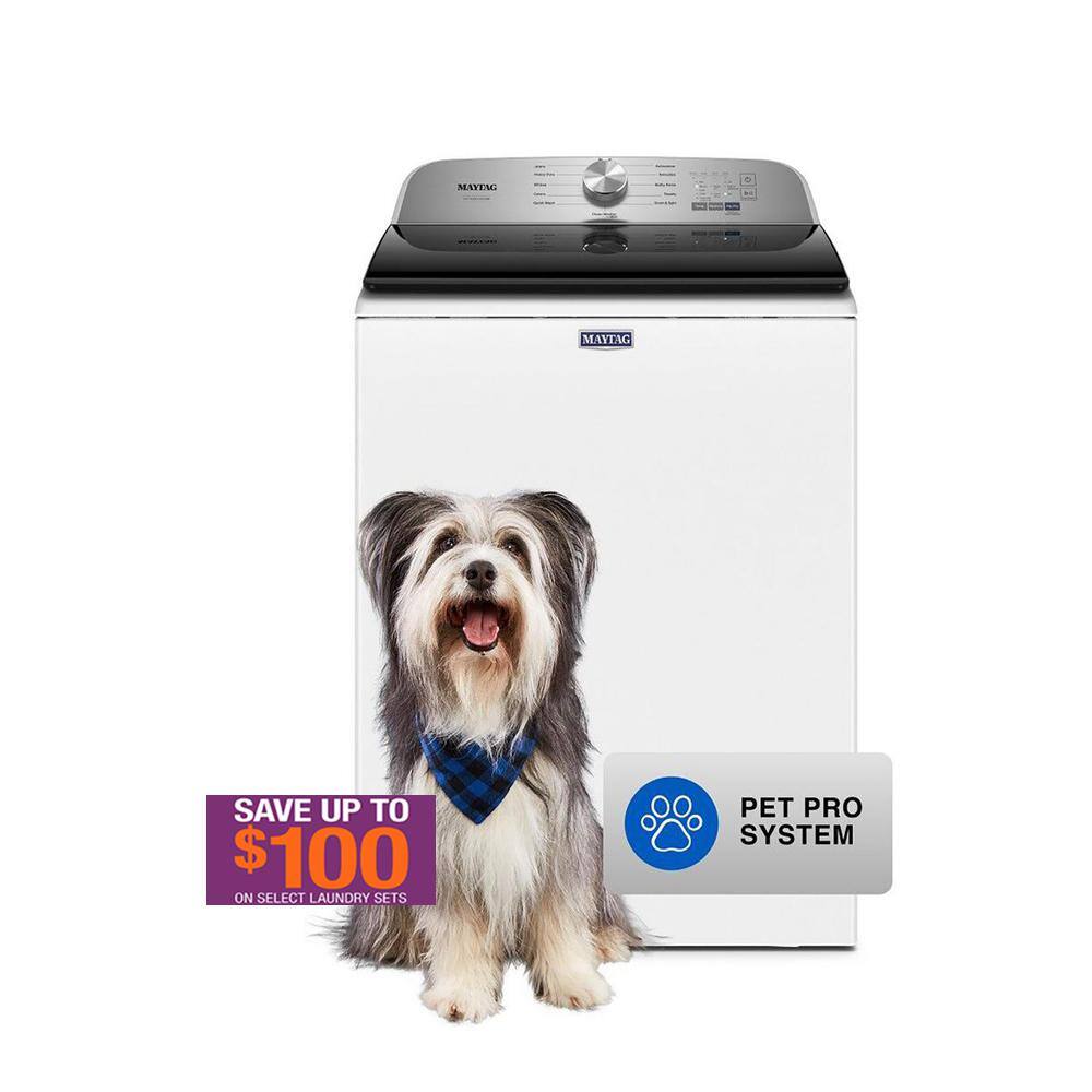 Maytag 4.7 cu. ft. Pet Pro Top Load Washer in White
