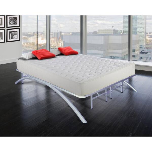 Rest Rite King-Size Dome Arc Platform Bed Frame in Silver