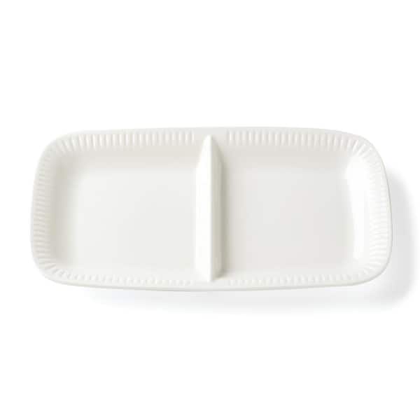Lenox Profile 9 in. W 1.25 in. H 13.75 in. D White Porcelain Platter