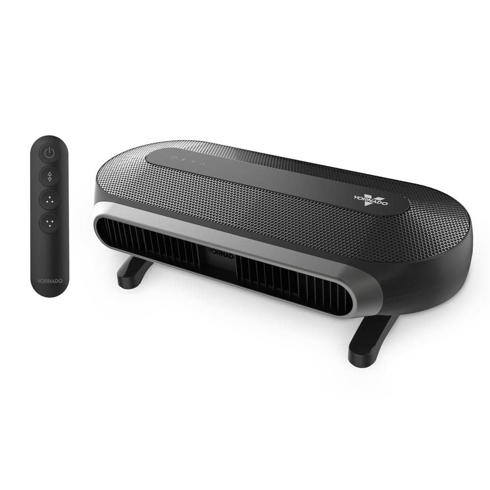 AXL Black Low-Profile Oscillating Fan with Remote Control