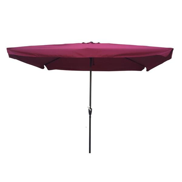 Willit 6.5 ft. Aluminum Sturdy Construction Outdoor Market Patio Umbrella in Red