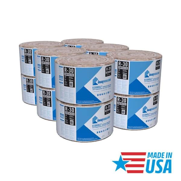 R-30 EcoRoll Unfaced Fiberglass Insulation Roll 23 in. x 22 ft. x 10 in. (12-Rolls)