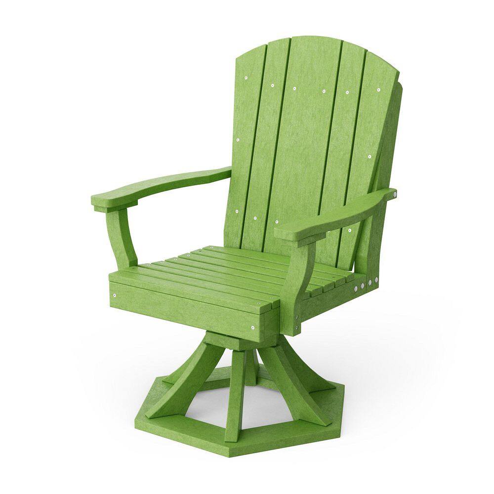 Heritage Lime Green HDPE Plastic Outdoor Swivel Dining Arm Chair price history on PriceWatchPro