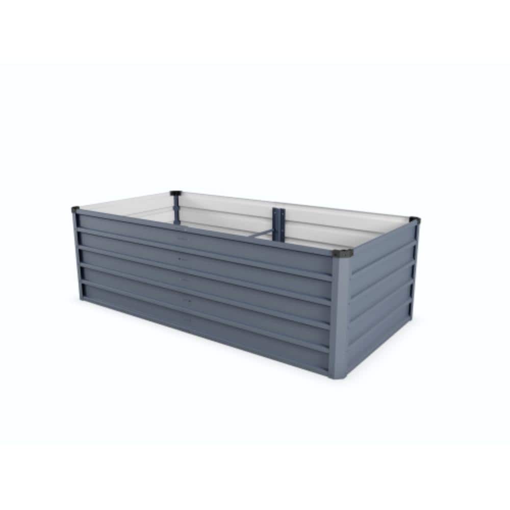 70.87 in. W x 22.24 in. H Rectangle Large Raised Grey Metal Outdoor Planter price history on PriceWatchPro