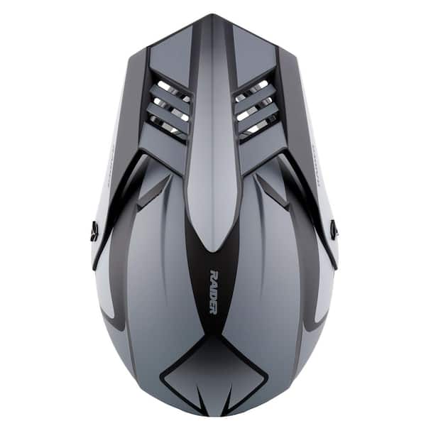 RAIDER Z8 ADULT HELMET MX-BLK/GREY-SM 2191913 - The Home Depot