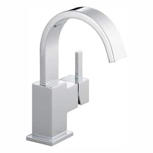 Vero Single Hole Single-Handle Bathroom Faucet with Metal Drain Assembly in Chrome
