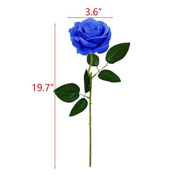 Blue Rose Artificial Flower, 10-Pack L09G2TC429 - The Home Depot