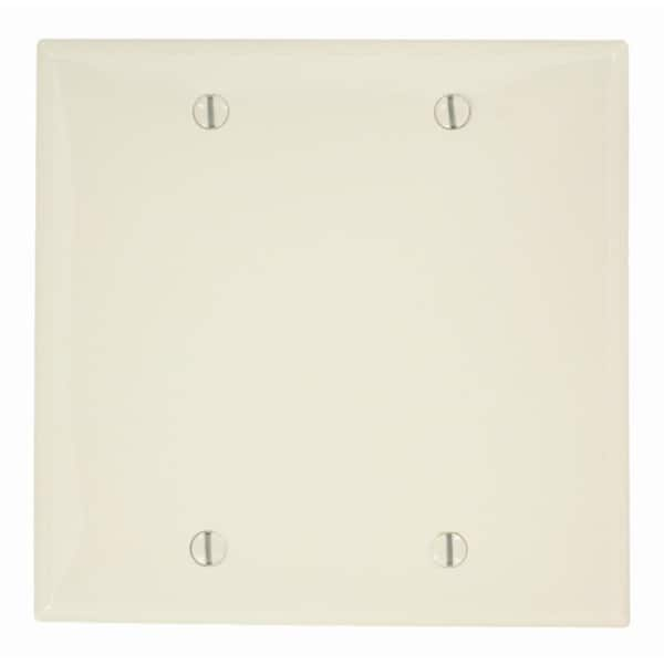 Leviton Almond 2-Gang Blank Plate Wall Plate (1-Pack)