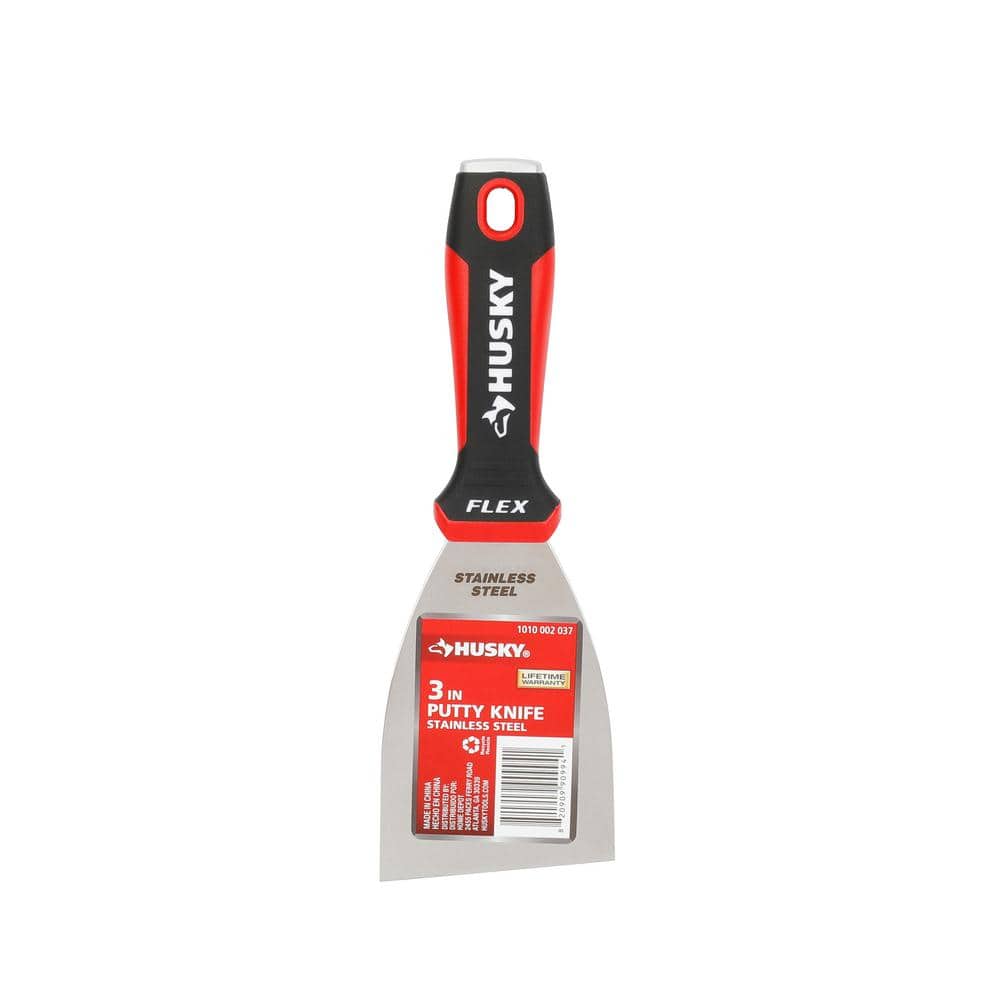 3 in. Putty Knife with Flexible Stainless Steel Blade