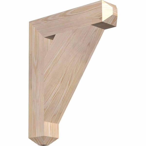 Ekena Millwork 5.5 in. x 26 in. x 22 in. Douglas Fir Traditional Craftsman Smooth Bracket