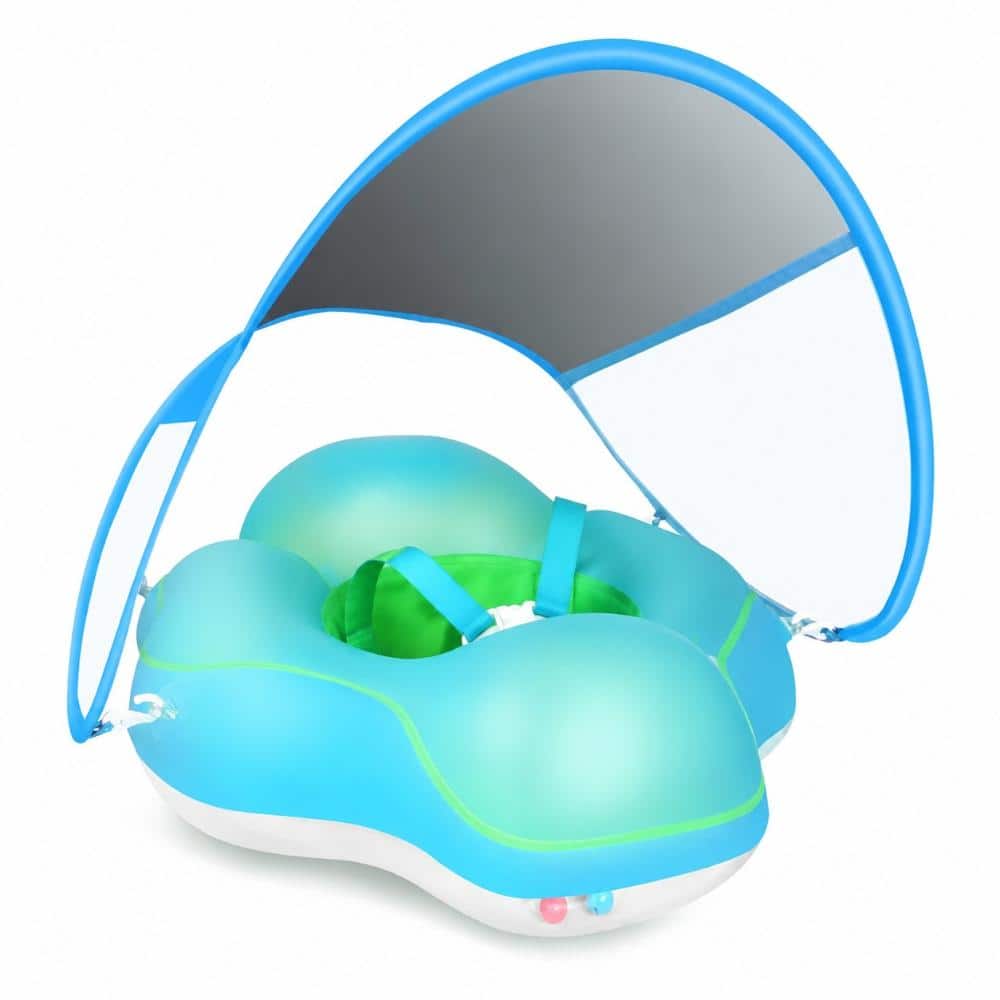 Inflatable Baby Swimming Float with Removable UPF50 Sun Canopy and Double Air Chambers for Ages 3-36 price history on PriceWatchPro