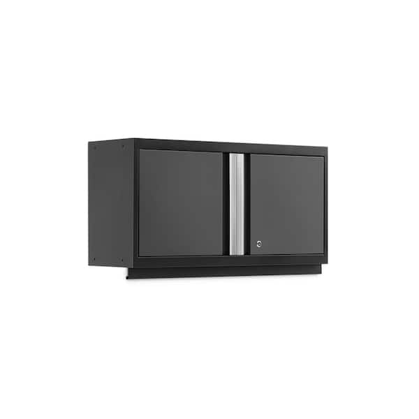 NewAge Products Bold Series Welded Steel Wall Mounted Garage Cabinet in Gray (36 in. W x 19.57 in. H x 12 in. D)