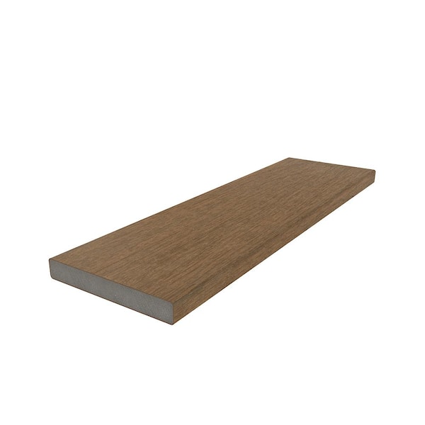 NewTechWood 1/2 in. x 5-1/2 in. x 5-3/4 ft. Peruvian Teak Flat Top Composite Fence Picket