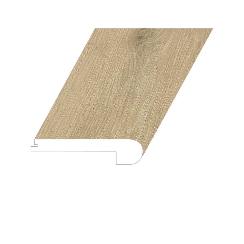 Lineage Terra Cognac 1 in. Thick x 4.5 in. W x 94.5 in. L Embossed Wood Look Waterproof Laminate Stairnose Molding price history on PriceWatchPro
