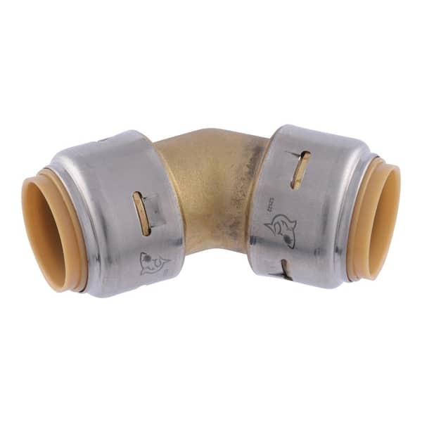 SharkBite Max 3/4 in. Push-to-Connect Brass 45-Degree Elbow Fitting