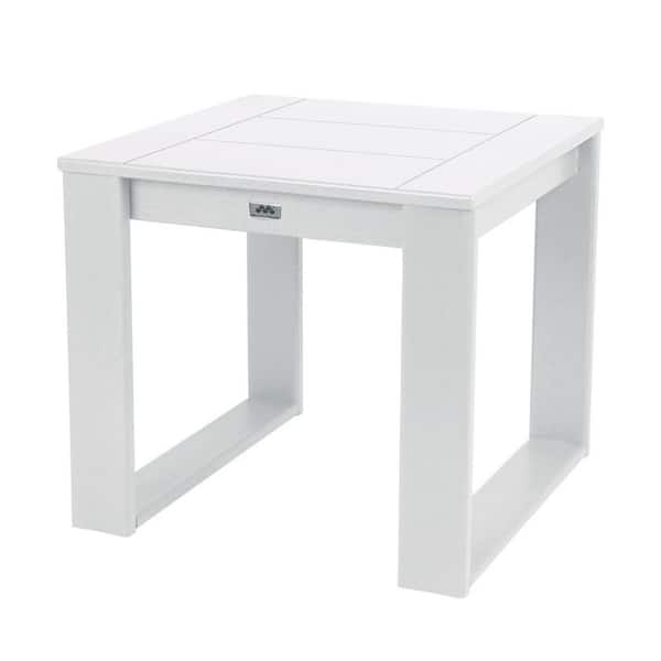 NewTechWood Modern Side Table in Ivory