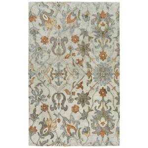 Zocalo Collection Silver 2' x 3' Rectangle Indoor / Outdoor Use Residential Indoor-Outdoor Throw Rug