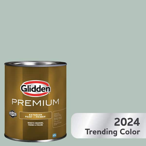 Glidden Fundamentals Exterior Paint White Sage / Green, Flat, 1 Quart