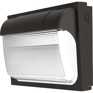 Contractor Select TWX 150-Watt Equivalent Integrated LED Dark Bronze Wall Pack Light, 4400 Lumens, 5000K