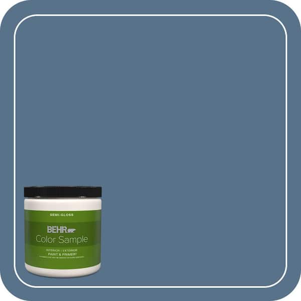 BEHR PREMIUM PLUS 8 oz. #PPU14-01 Arrowhead Lake Semi-Gloss Interior ...