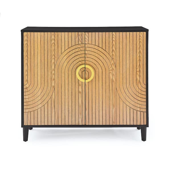 Unbranded 39 in. W x 16 in. D x 36 in. H Black Linen Cabinet with Adjustable Shelf