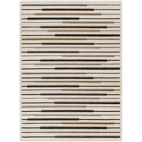 Artistic Weavers Calico White/Brown 8 ft. x 11 ft. Indoor Area Rug