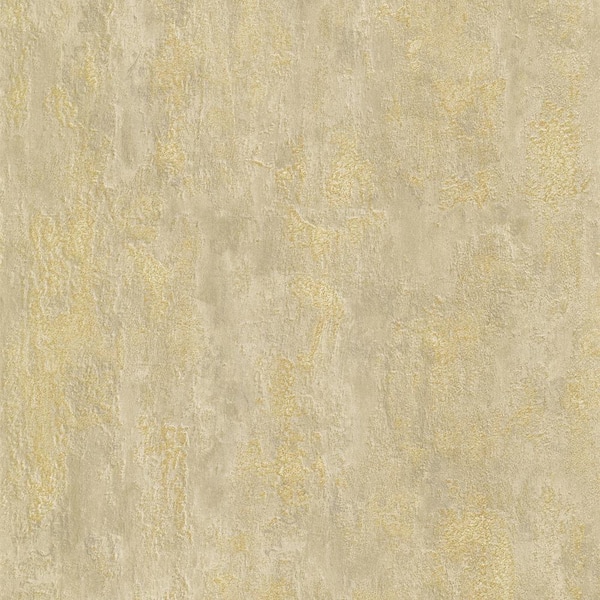 A-Street Prints Deimos Gold Distressed Texture Wallpaper Sample