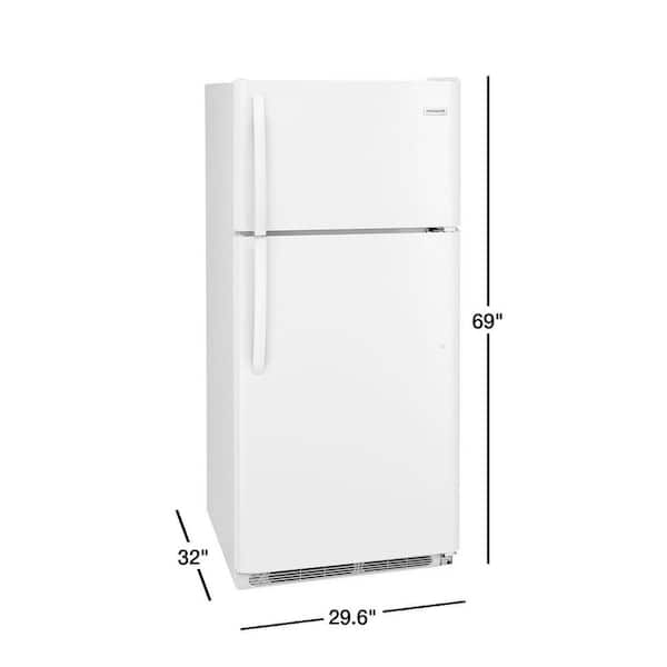 frigidaire 20.4 cu ft top freezer refrigerator