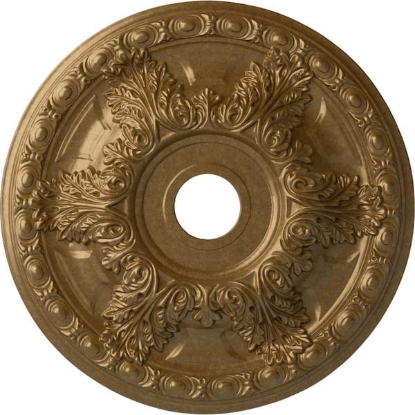 Ekena Millwork 2-1/2 in. x 23-3/8 in. x 23-3/8 in. Polyurethane Granada Ceiling Medallion Moulding