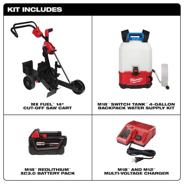 MX FUEL Cut-Off Saw Cart Kit