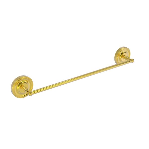 Allied Brass Regal Collection 24 in. Wall Mounted Towel Bar in Polished Brass