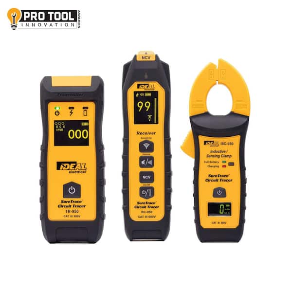 SureTrace Pro Circuit Tracer, 0-600-Volts AC/DC with Continuity Test, Amperage, and Voltage Measurement