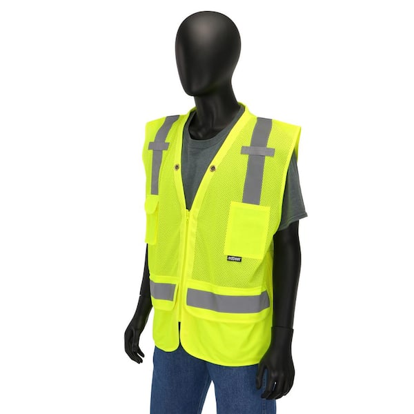 SAFETY REFLECTIVE VEST MESH WITH POCKETS SAFE-STEP (LUMOS MP