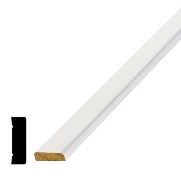 Alexandria Moulding 3/8 in. x 1-1/4 in. x 84 in. Pine Primed Finger-Jointed Stop Moulding