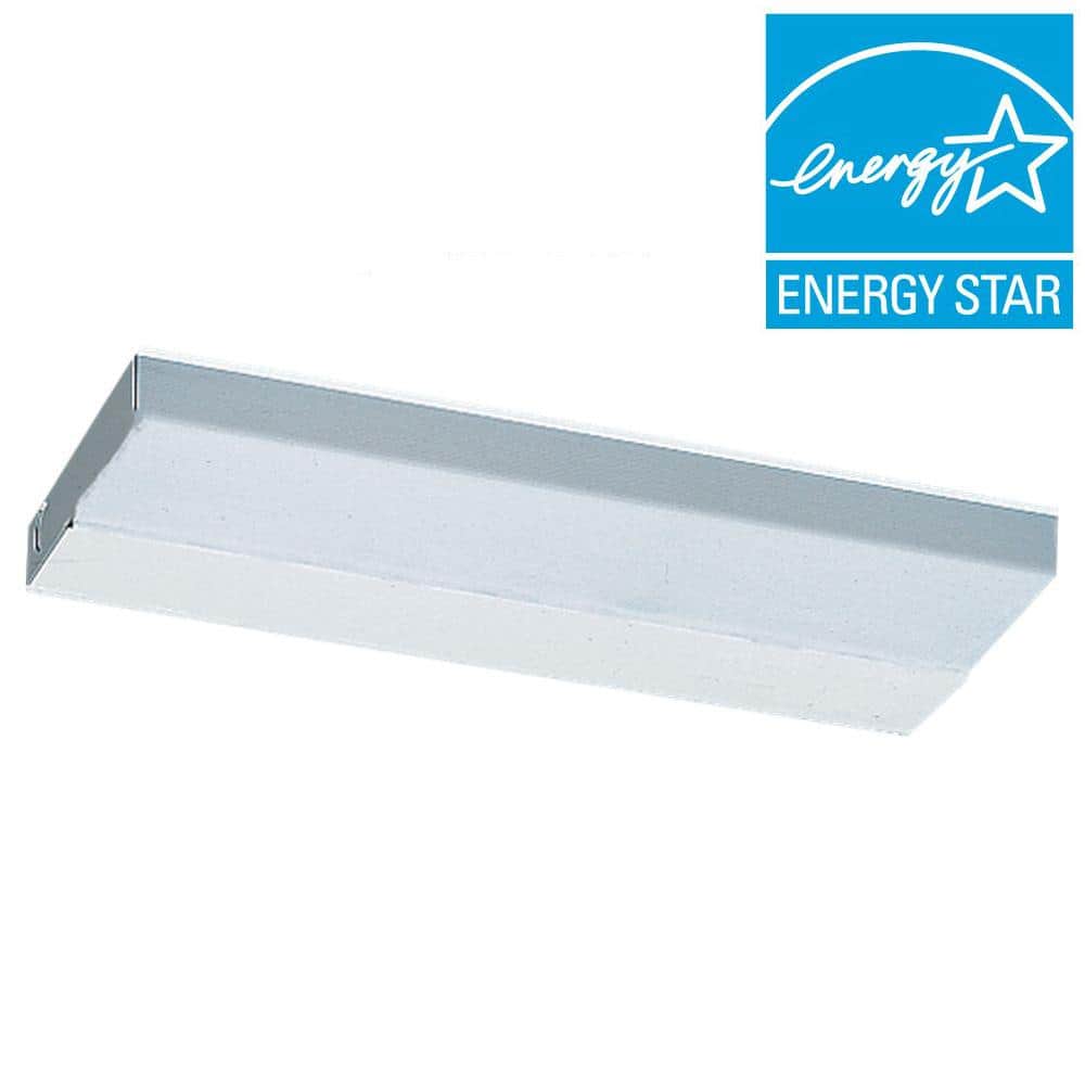 White Fluorescent Bathroom Vanity Light with Acrylic Diffuser