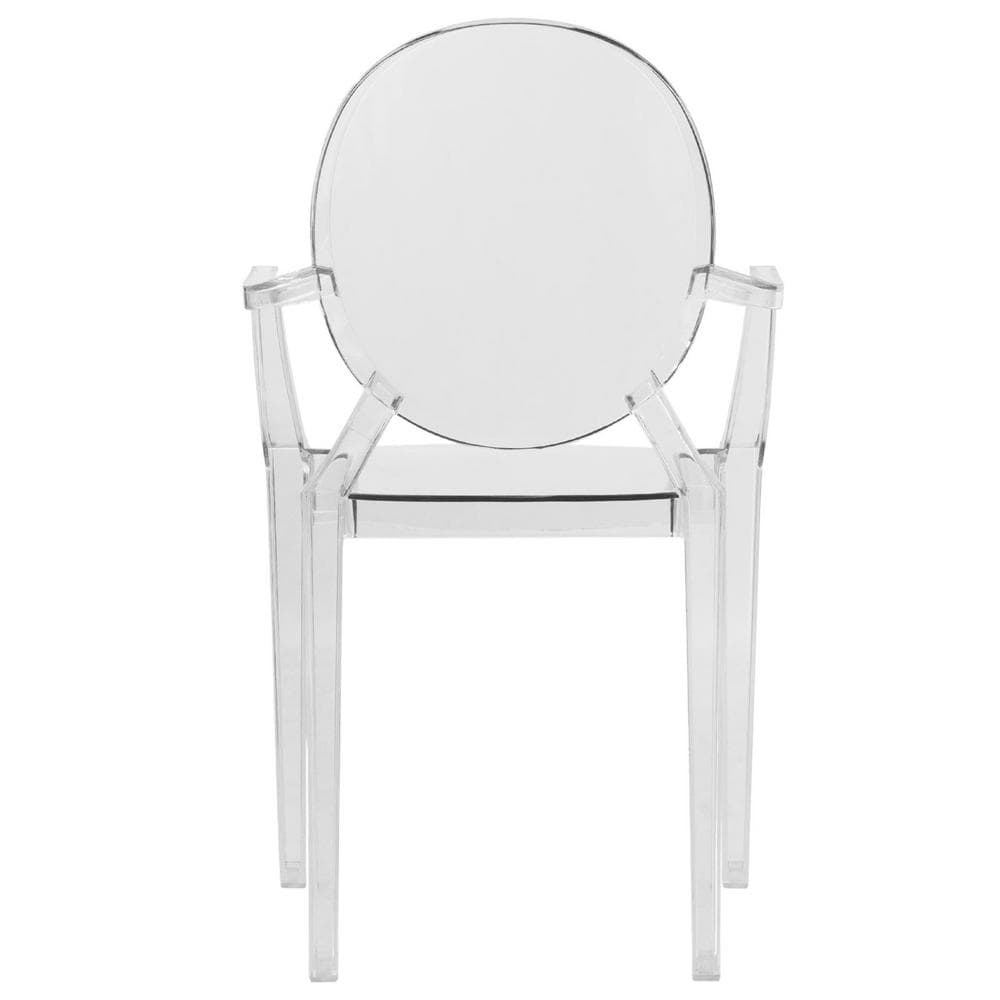 Carroll Clear Acrylic Stackable Dining Chairs, Set of 4