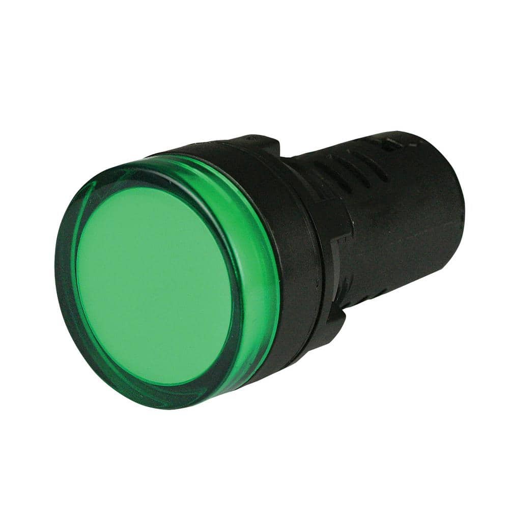 BBT 120 VAC Waterproof Green Led Hi-Profile Indicator Light 